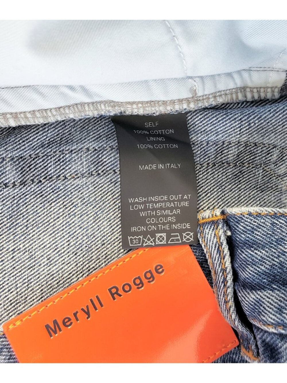 $920 Meryll Rogge Women's Workwear Denim Maxi Skirt Blue Size 38 / US 6 - Italy - Picture 5 of 5